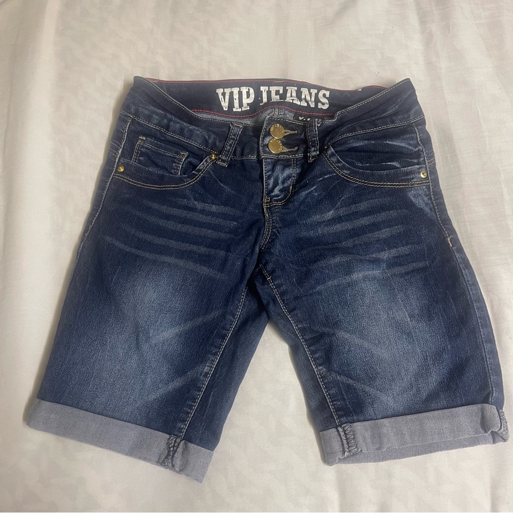 VIP Deep Indigo Jean Shorts